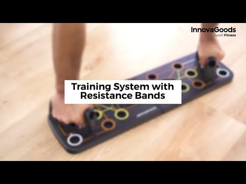 Trainingssystem mit Übungen - Liegestützbrett, Handgriffe & Widerstandsbänder