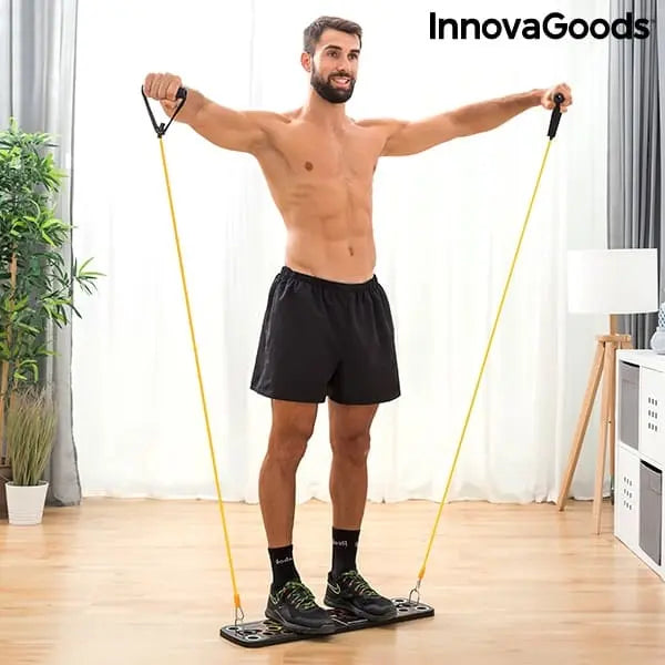 Home-Trainingssystem mit Liegestützbrett & Widerstandsbändern | Maicona